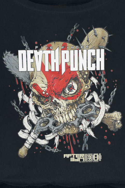 T-Shirt Manches courtes  de Five Finger Death Punch - Death - M à XXL - pour Femme - noir - Five Finger Death Punch - View 2