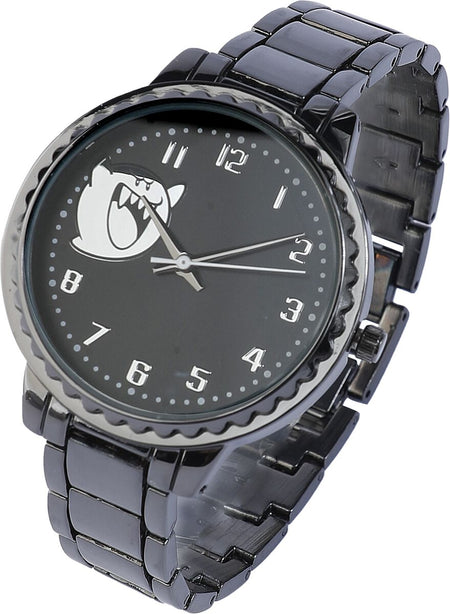 Montres bracelets Gaming de Super Mario - Buu-Huu - pour Femme - noir/argent - Super Mario