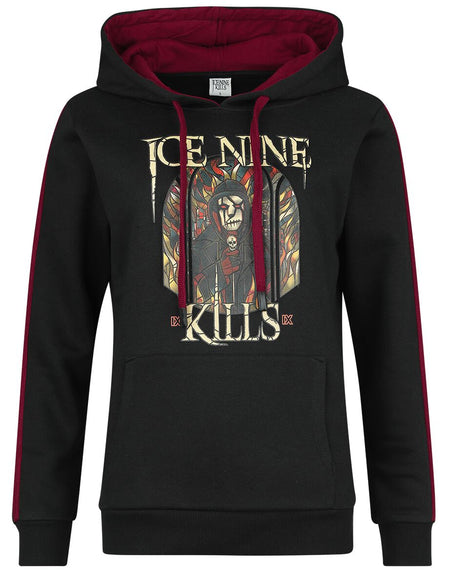 Sweat-shirt à capuche  de Ice Nine Kills - Demon - XS à XXL - pour Femme - noir/rouge - Ice Nine Kills