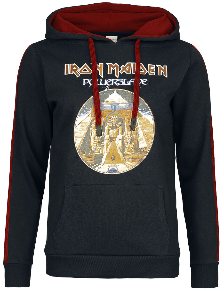 Sweat-shirt à capuche  de Iron Maiden - Powerslave - S à XXL - pour Femme - noir/rouge - Iron Maiden