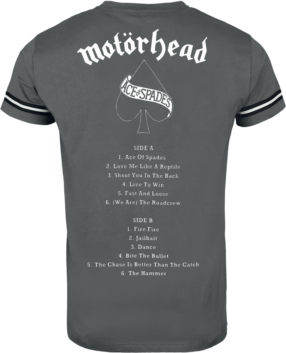 T-Shirt Manches courtes  de Motörhead - Ace Of Spades - S à L - pour Homme - gris - Motörhead - View 2