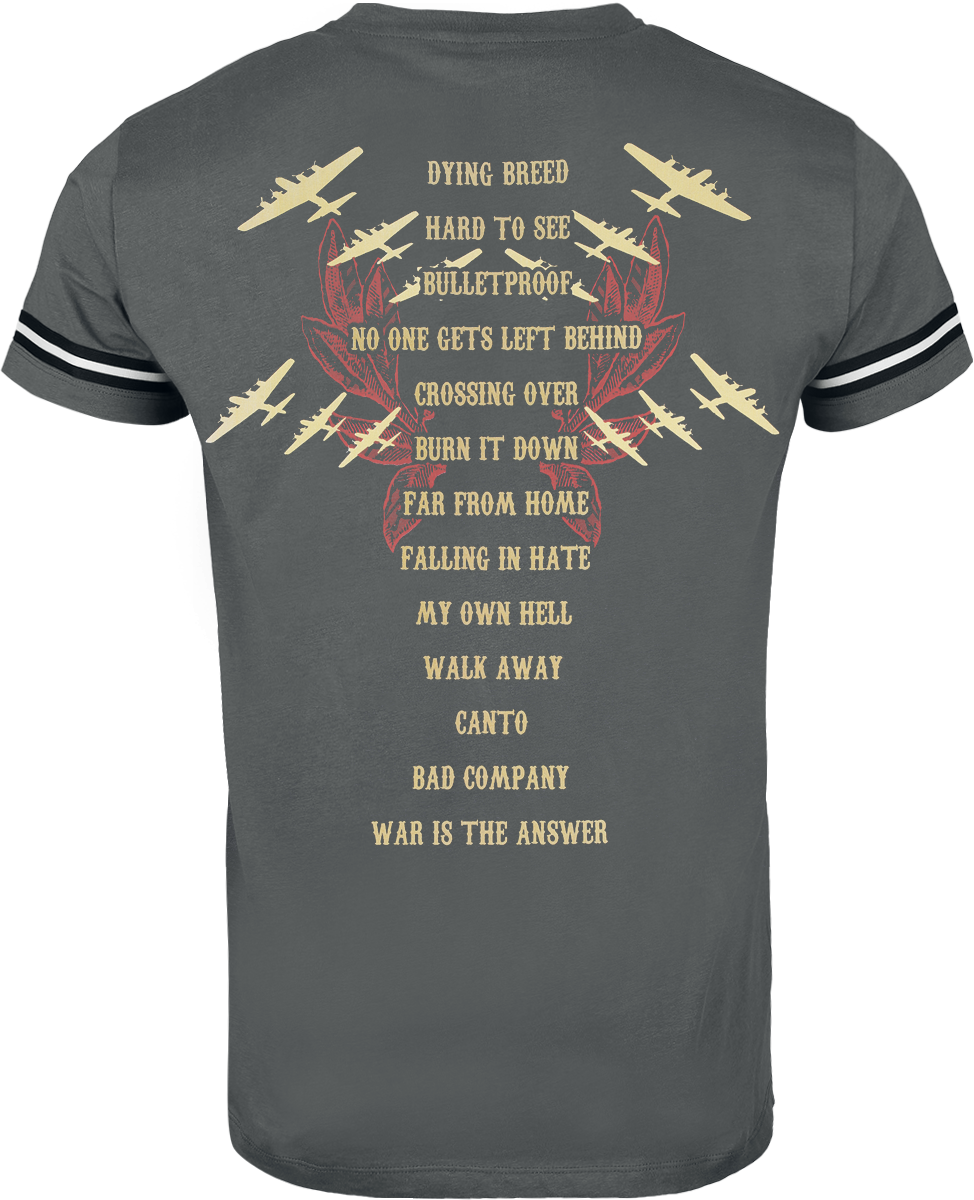 T-Shirt Manches courtes  de Five Finger Death Punch - War Is The Answer - S à L - pour Homme - gris - Five Finger Death Punch - View 2