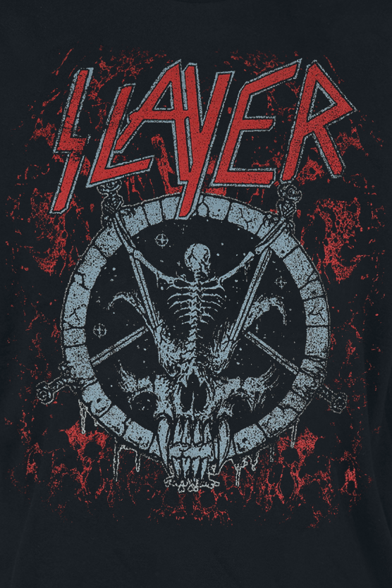 T-Shirt Manches courtes  de Slayer - Circle - S à L - pour Homme - noir/rouge - Slayer - View 2