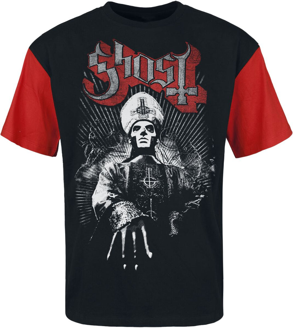 T-Shirt Manches courtes  de Ghost - Priest - M à XL - pour Homme - noir/rouge - Ghost
