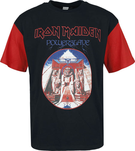T-Shirt Manches courtes  de Iron Maiden - Powerslave - S à M - pour Homme - noir/rouge - Iron Maiden
