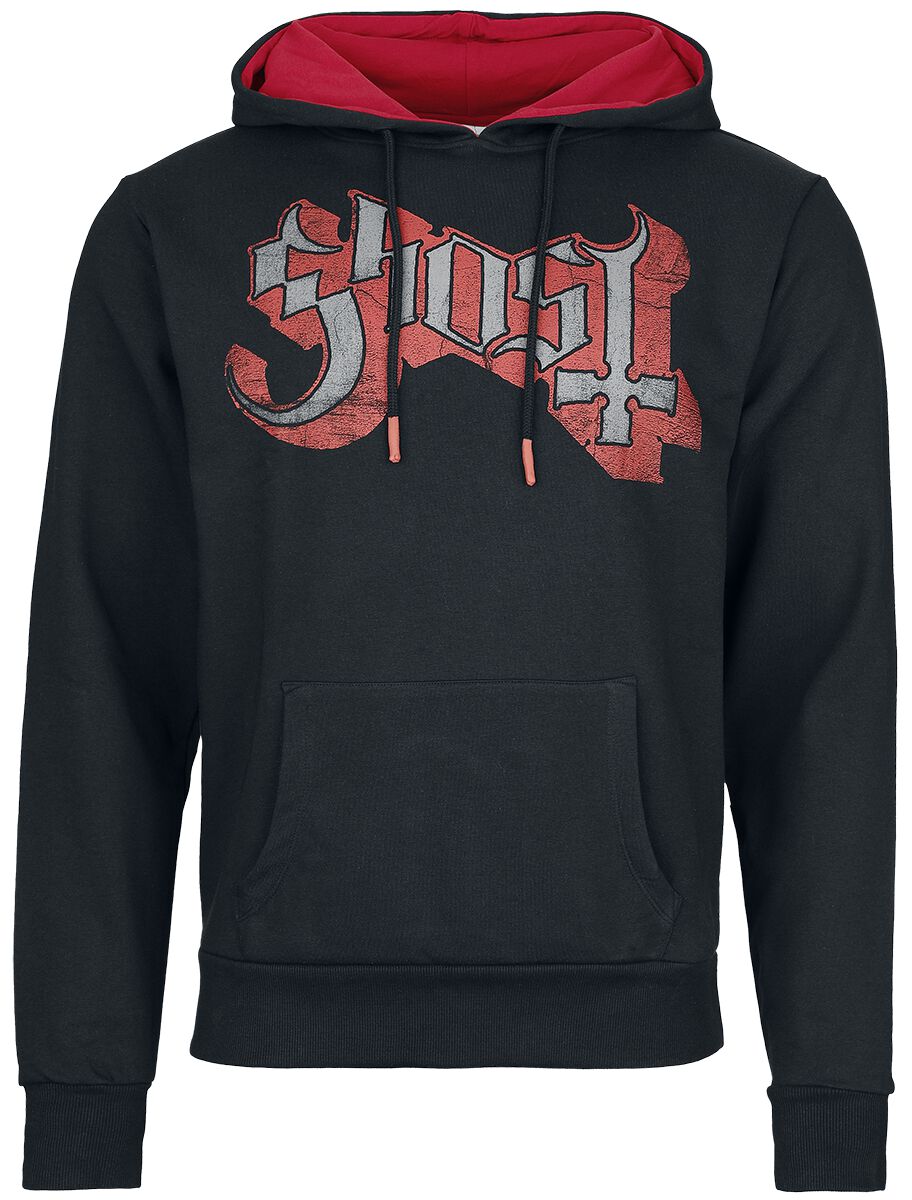 Sweat-shirt à capuche  de Ghost - Priest - M à XXL - pour Homme - noir/rouge - Ghost