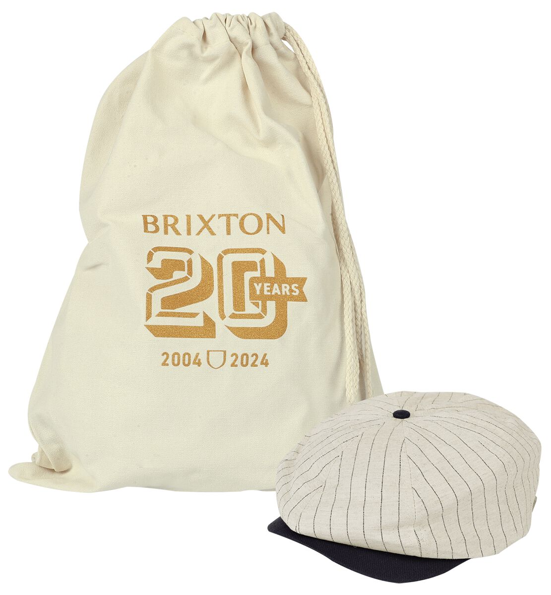 Bonnet  de Brixton - 20th Anniversary Brood Snap Cap - pour Unisexe - crème - brixton