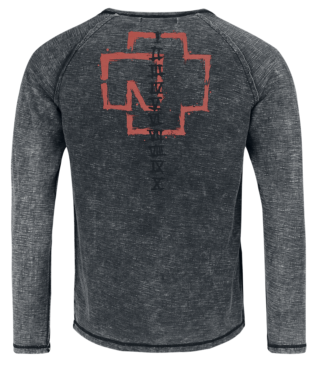 T-shirt manches longues  de Rammstein - Sonne - S à 5XL - pour Homme - gris - Rammstein - View 2