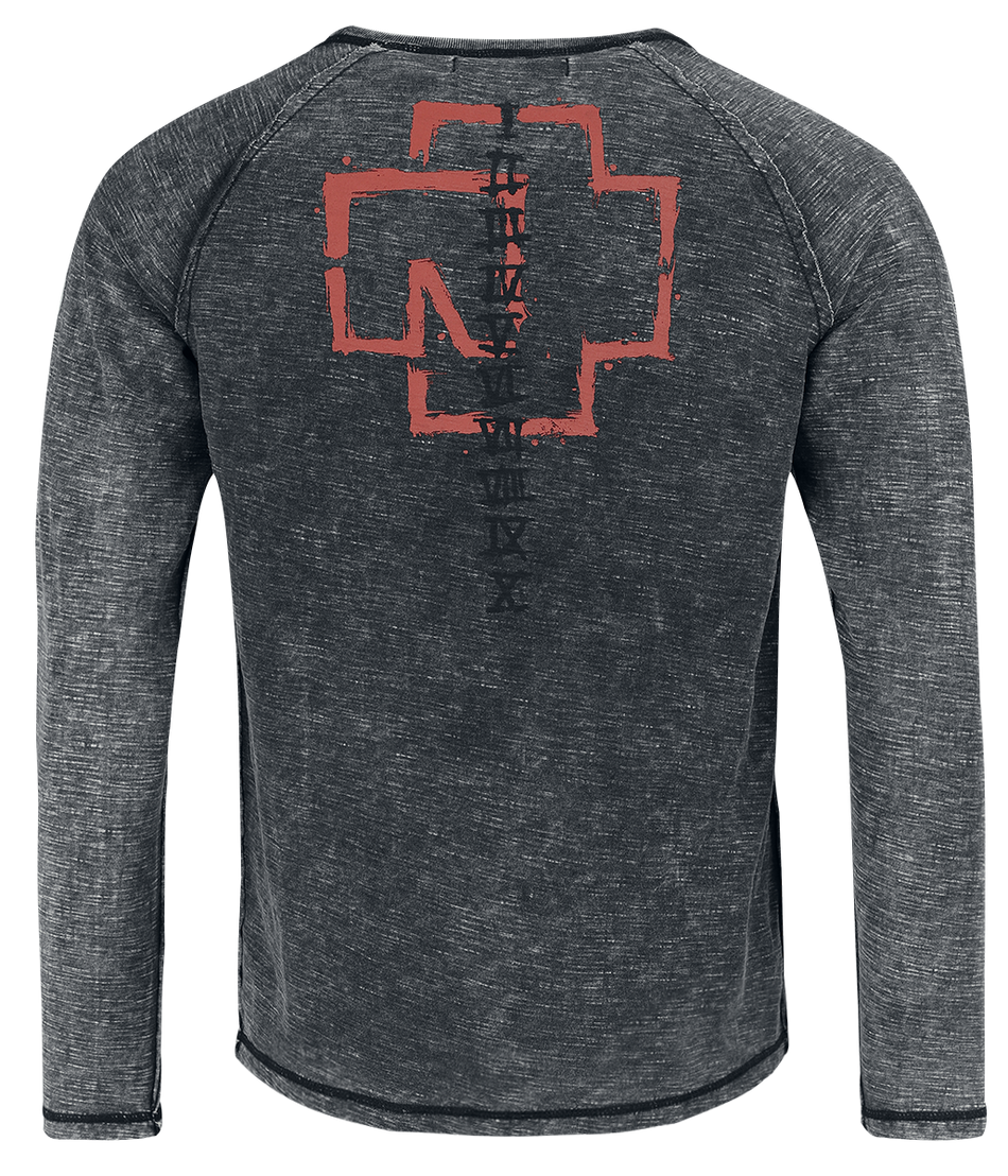 T-shirt manches longues  de Rammstein - Sonne - S à 5XL - pour Homme - gris - Rammstein - View 2