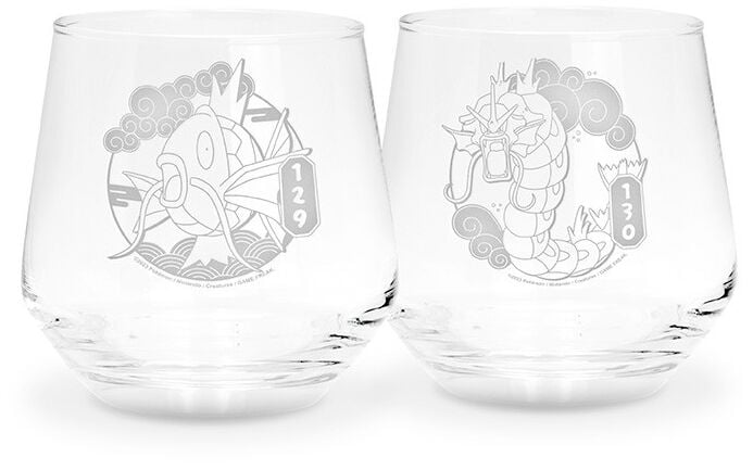 Lot de verres Gaming de Pokémon - Magicarpe & Léviator - pour Indifférent - transparent - Pokémon