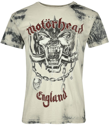 T-Shirt Manches courtes  de Motörhead - Logo England - S à 4XL - pour Homme - gris - Motörhead