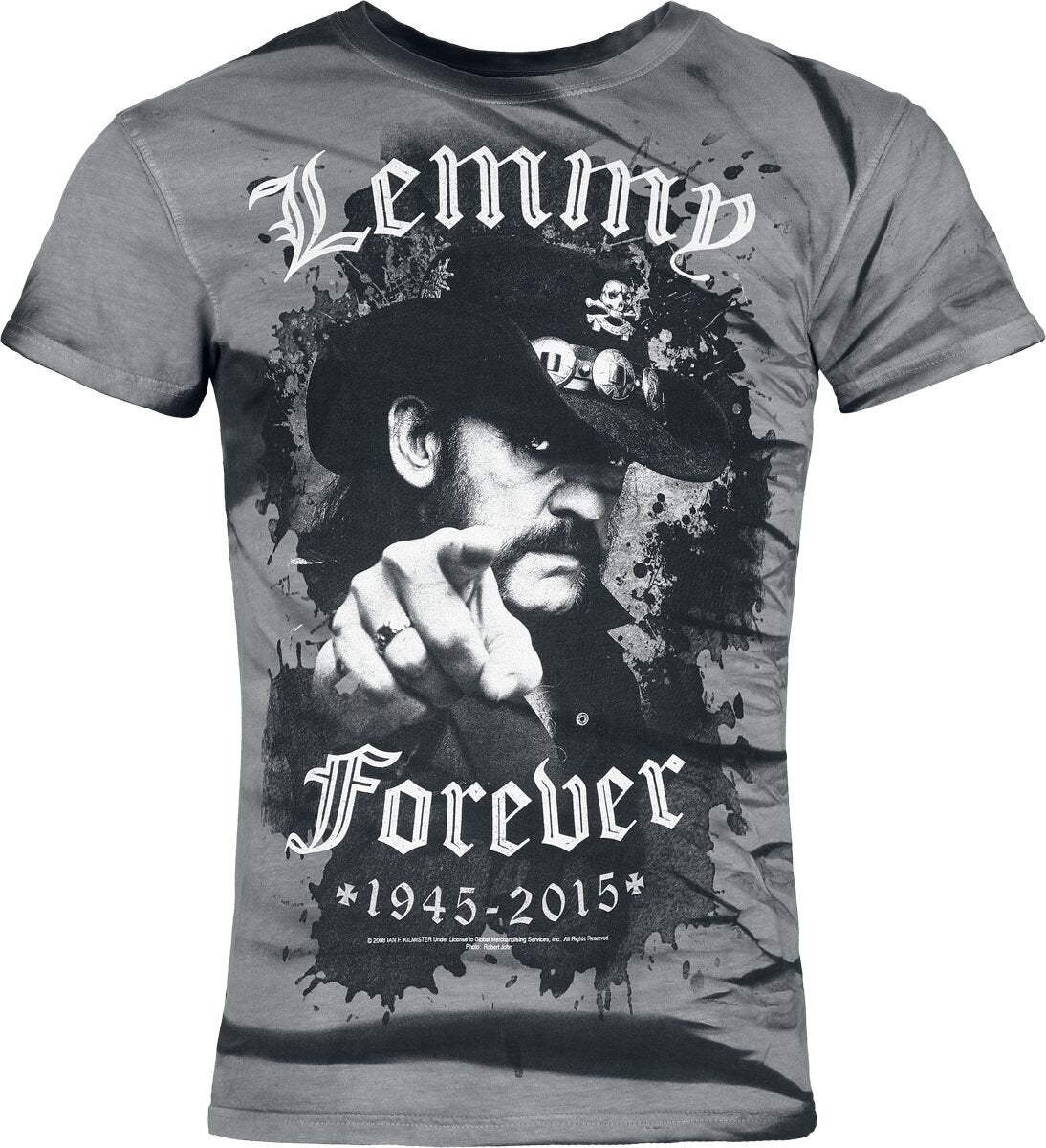 T-Shirt Manches courtes  de Motörhead - Lemmy - S à 4XL - pour Homme - gris - Motörhead
