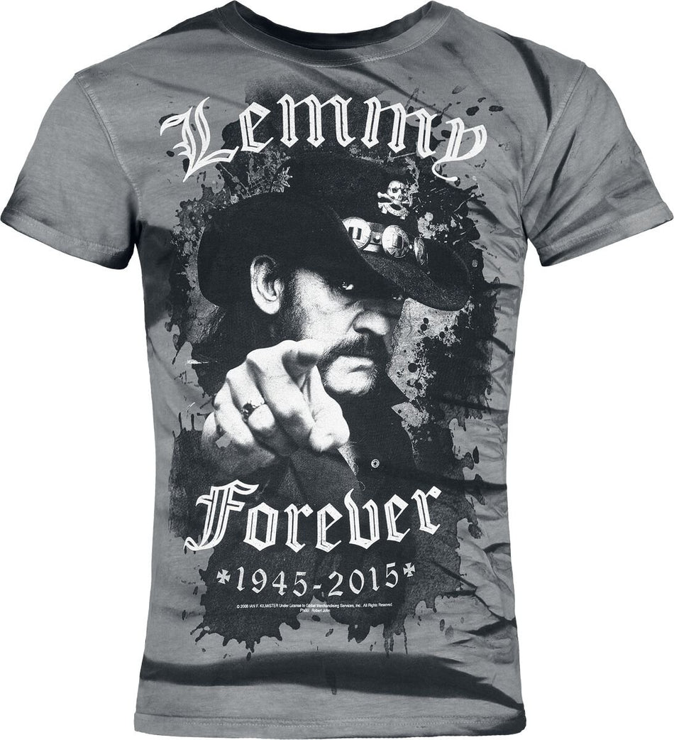 T-Shirt Manches courtes  de Motörhead - Lemmy - S à 4XL - pour Homme - gris - Motörhead