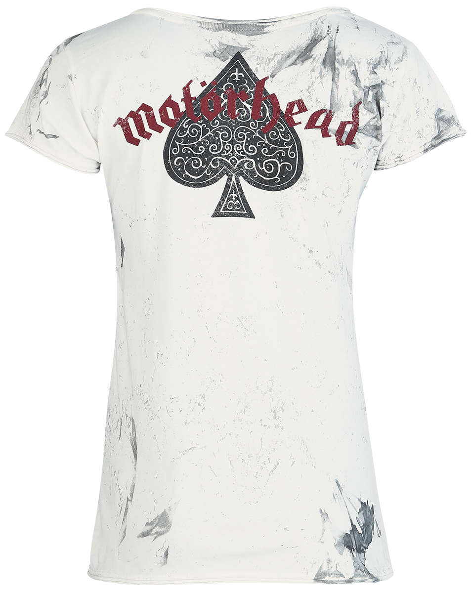 T-Shirt Manches courtes  de Motörhead - Logo England - S à XXL - pour Femme - blanc/gris - Motörhead - View 2