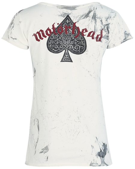 T-Shirt Manches courtes  de Motörhead - Logo England - S à XXL - pour Femme - blanc/gris - Motörhead - View 2