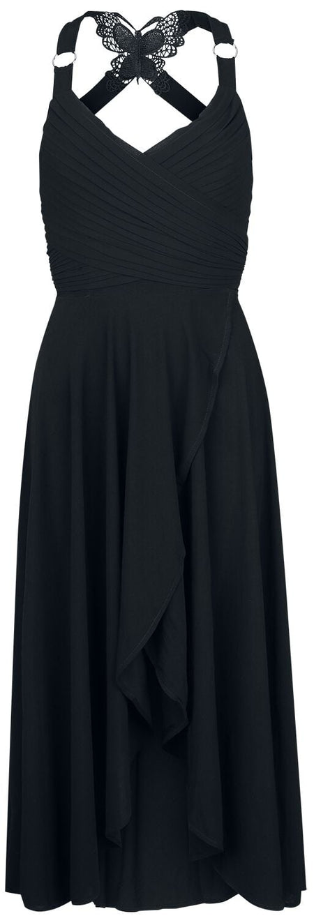 Robe mi-longue Gothic de Ocultica - Gothic - Dress - XS à 4XL - pour Femme - noir - Ocultica