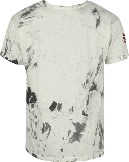 T-Shirt Manches courtes  de Five Finger Death Punch - Logo - S à 4XL - pour Homme - blanc/gris - Five Finger Death Punch - View 2