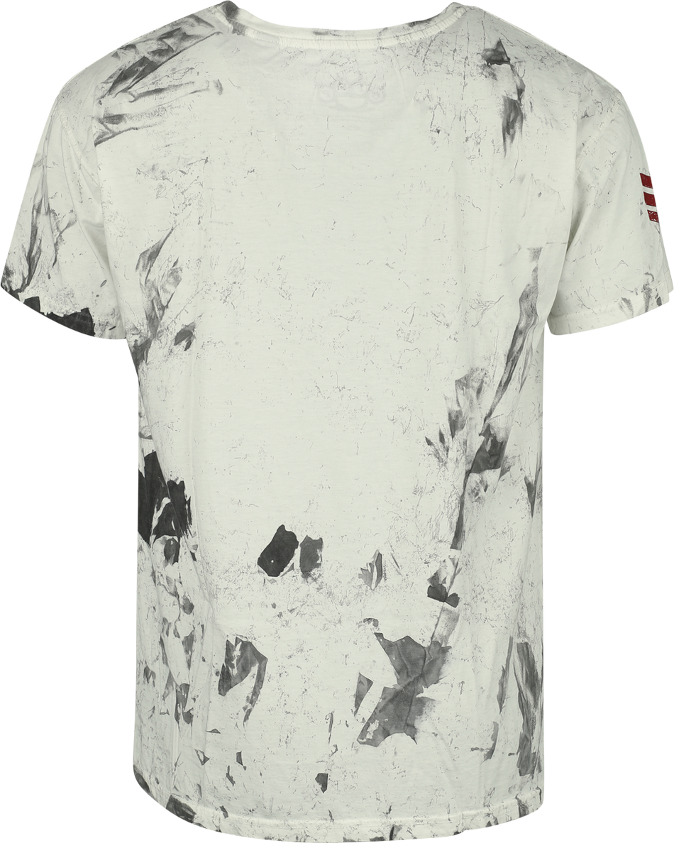 T-Shirt Manches courtes  de Five Finger Death Punch - Logo - S à 4XL - pour Homme - blanc/gris - Five Finger Death Punch - View 2