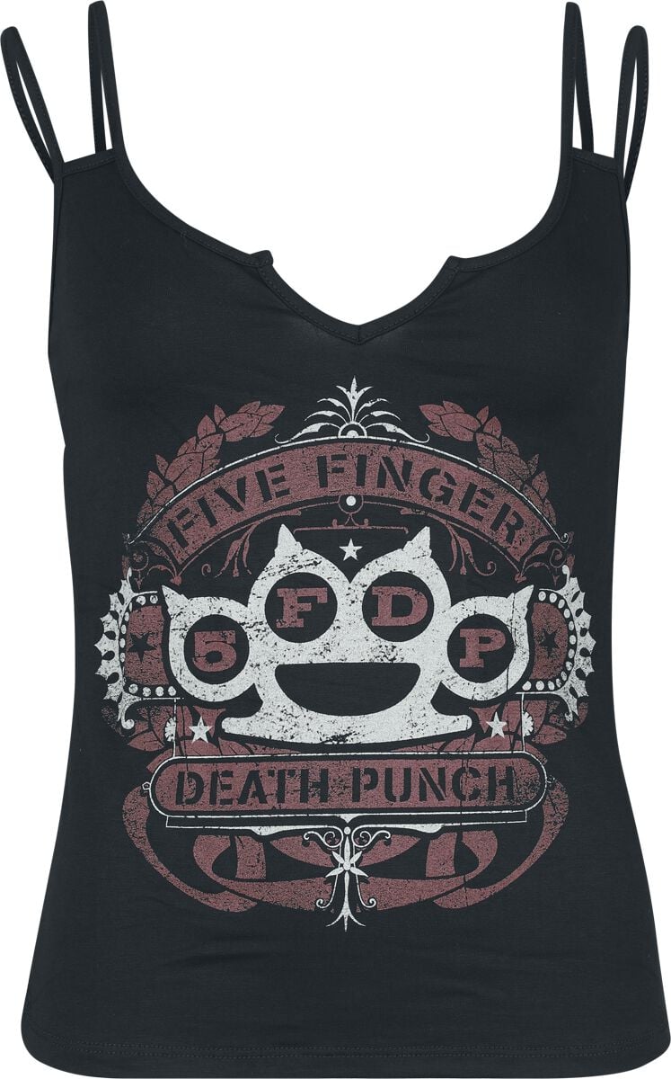 Top  de Five Finger Death Punch - 5FDP - S à XXL - pour Femme - noir - Five Finger Death Punch