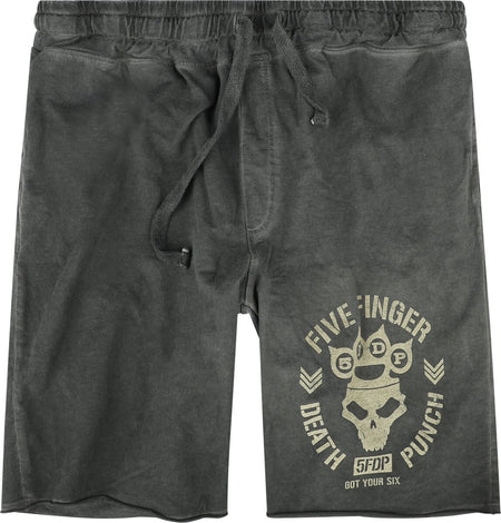 Short  de Five Finger Death Punch - Logo - S à XL - pour Homme - gris - Five Finger Death Punch