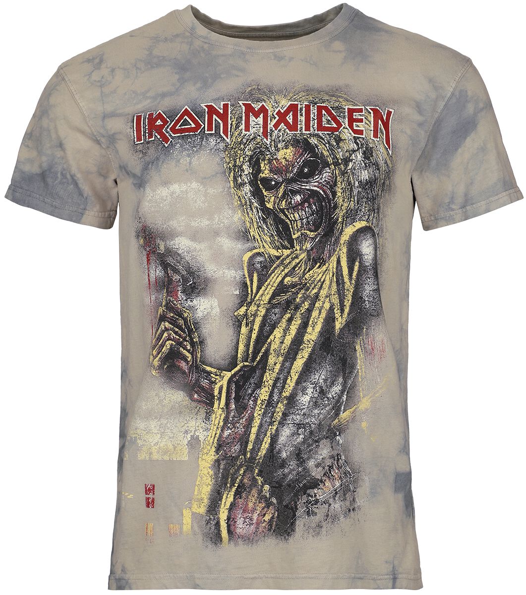 T-Shirt Manches courtes  de Iron Maiden - Killers - S à 4XL - pour Homme - blanc/gris - Iron Maiden