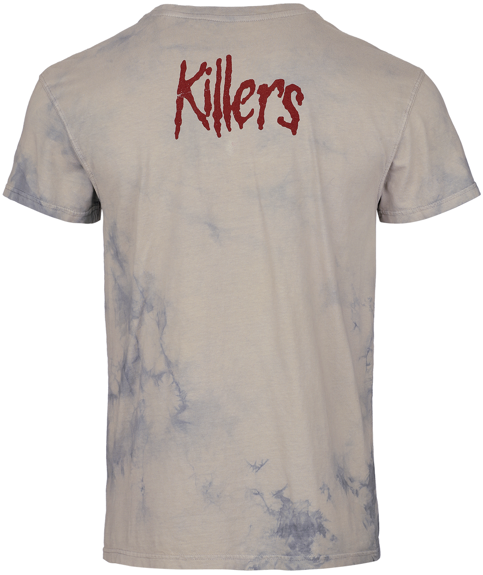 T-Shirt Manches courtes  de Iron Maiden - Killers - S à 4XL - pour Homme - blanc/gris - Iron Maiden - View 2