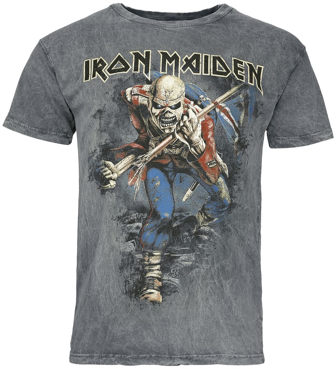 T-Shirt Manches courtes  de Iron Maiden - Trooper - S à 4XL - pour Homme - gris - Iron Maiden