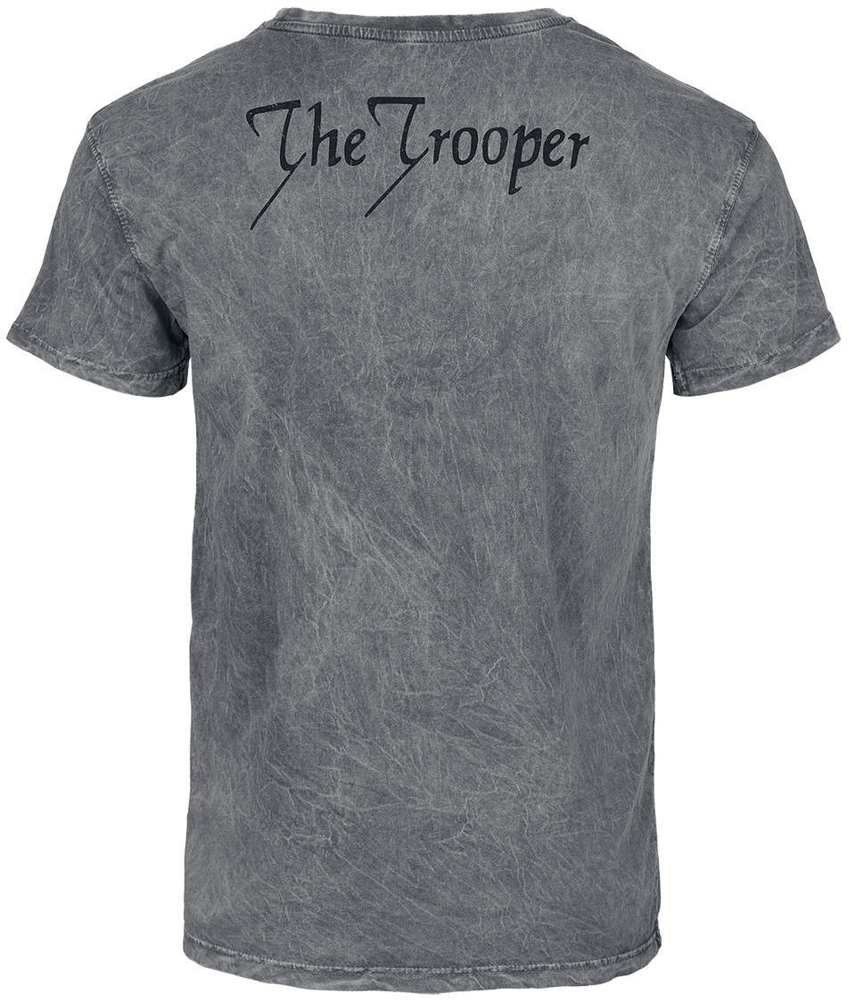 T-Shirt Manches courtes  de Iron Maiden - Trooper - S à 4XL - pour Homme - gris - Iron Maiden - View 2