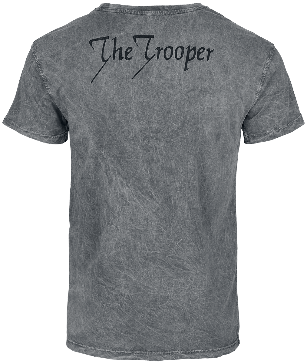 T-Shirt Manches courtes  de Iron Maiden - Trooper - S à 4XL - pour Homme - gris - Iron Maiden - View 2