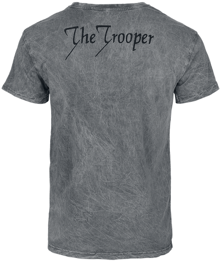 T-Shirt Manches courtes  de Iron Maiden - Trooper - S à 4XL - pour Homme - gris - Iron Maiden - View 2