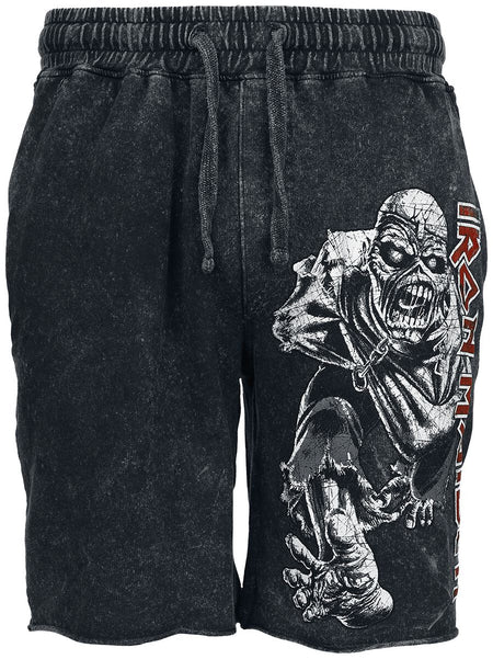 Short  de Iron Maiden - Eddie - S à M - pour Homme - gris - Iron Maiden
