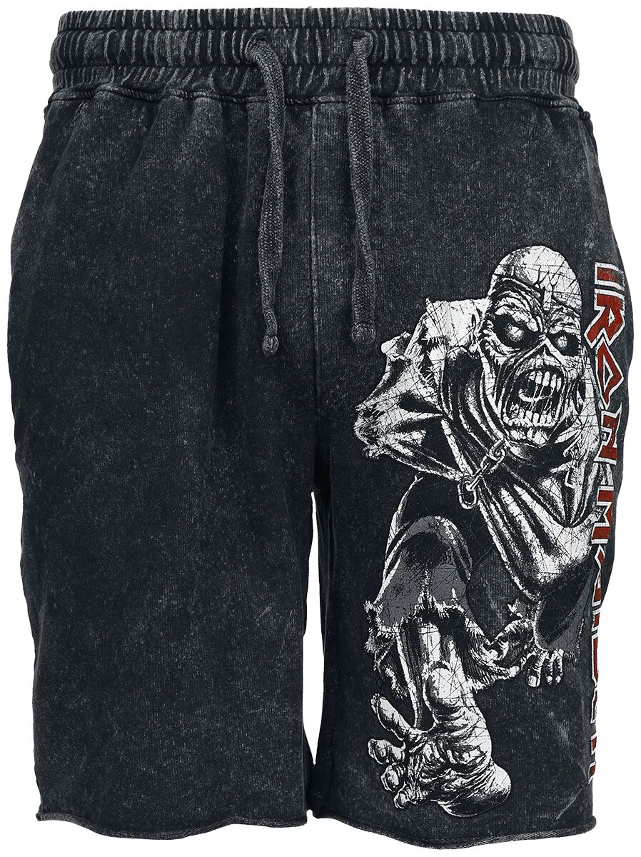 Short  de Iron Maiden - Eddie - S à M - pour Homme - gris - Iron Maiden