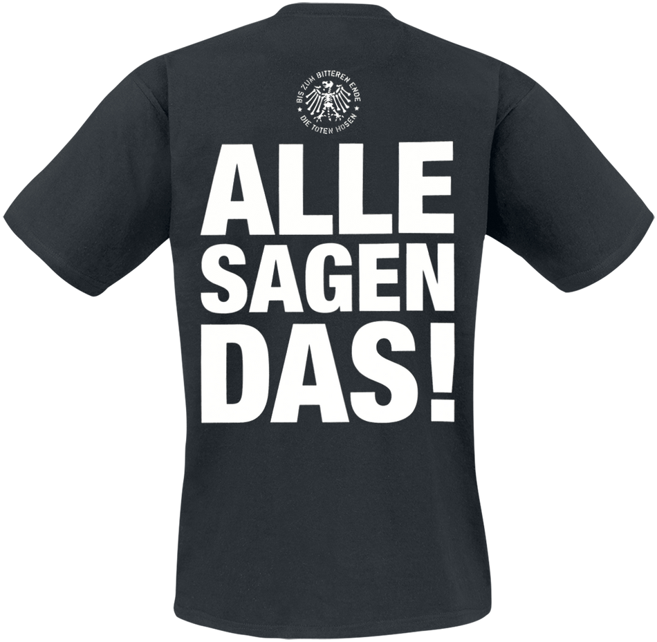 T-Shirt Manches courtes  de Die Toten Hosen - Die Hosen Sind Kein Punkrock Mehr! - M à L - pour Homme - noir - Die Toten Hosen - View 2