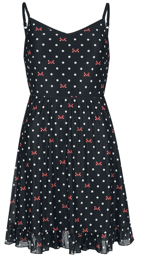 Robe courte Disney de Mickey & Minnie Mouse - Dots And Bows - M à L - pour Femme - multicolore - Mickey & Minnie Mouse