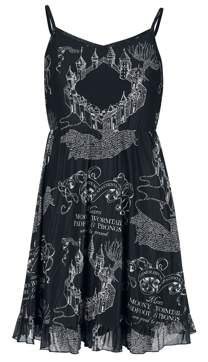 Robe courte  de Harry Potter - La Carte Du Maraudeur - M à XXL - pour Femme - multicolore - Harry Potter