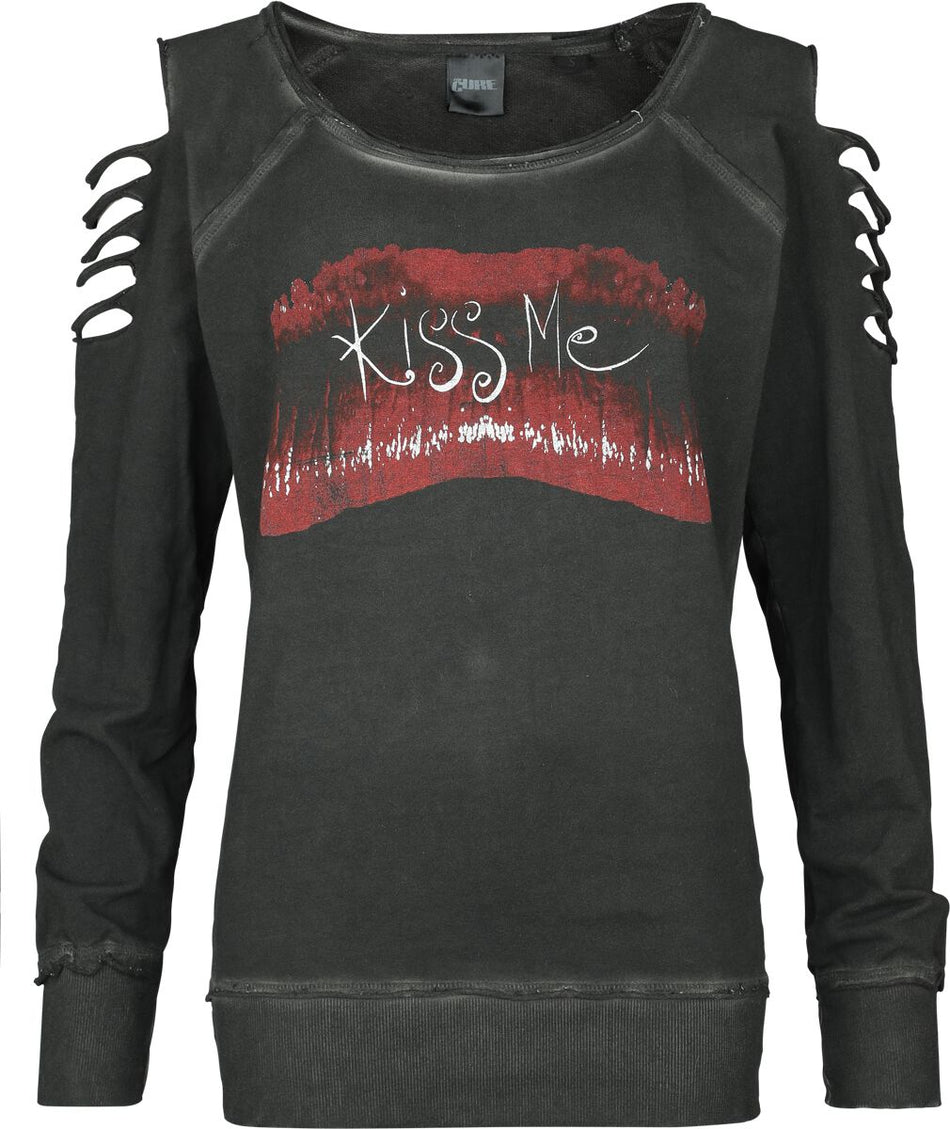 Sweat-shirt  de The Cure - Kiss Me - S à XXL - pour Femme - anthracite - The Cure