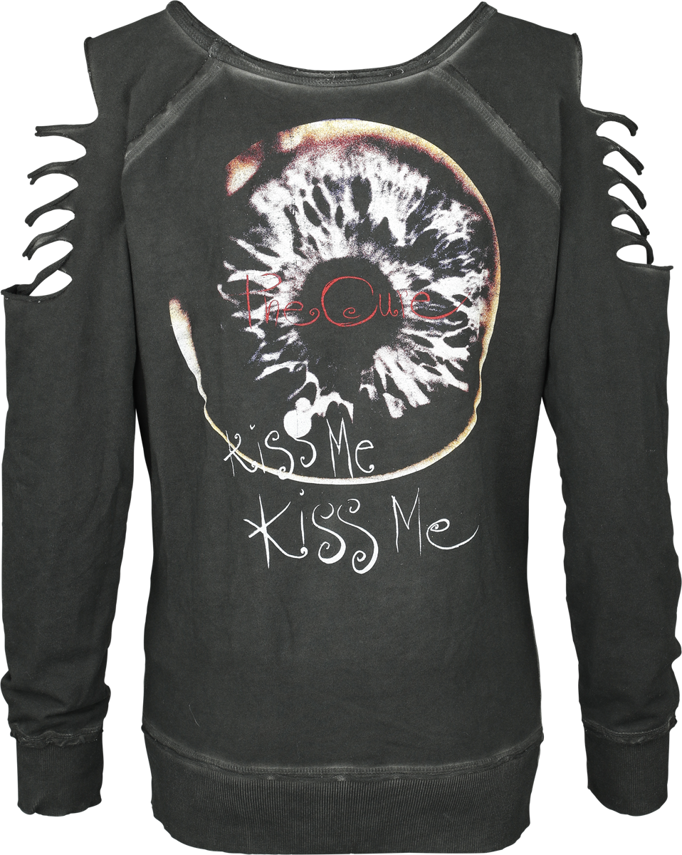 Sweat-shirt  de The Cure - Kiss Me - S à XXL - pour Femme - anthracite - The Cure - View 2