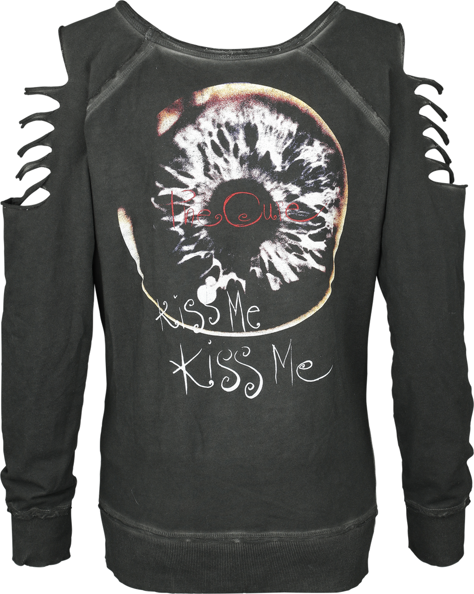 Sweat-shirt  de The Cure - Kiss Me - S à XXL - pour Femme - anthracite - The Cure - View 2