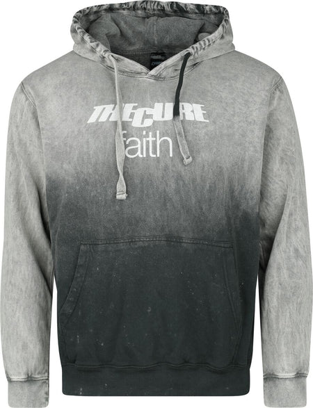 Sweat-shirt à capuche  de The Cure - Faith - S à L - pour Homme - gris - The Cure