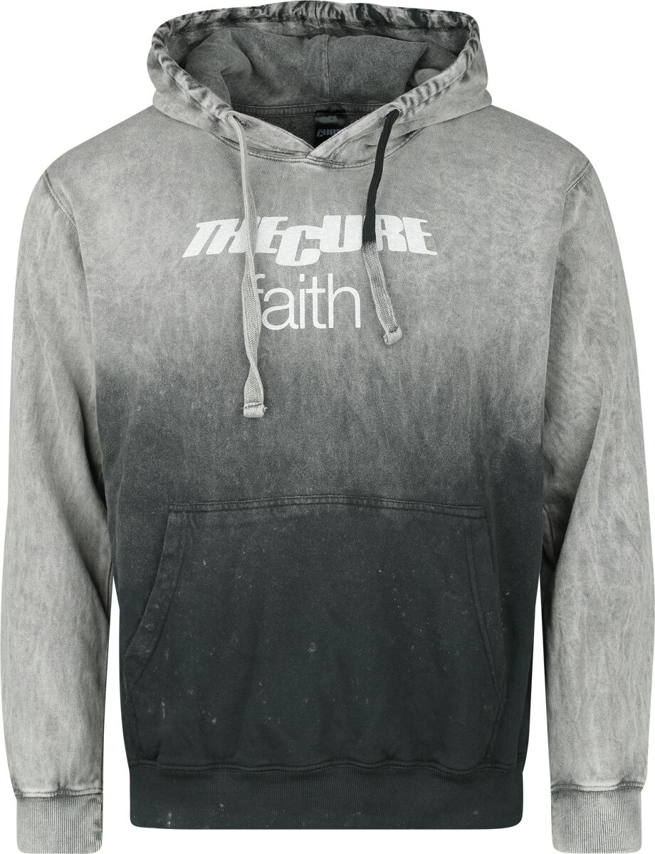 Sweat-shirt à capuche  de The Cure - Faith - S à L - pour Homme - gris - The Cure