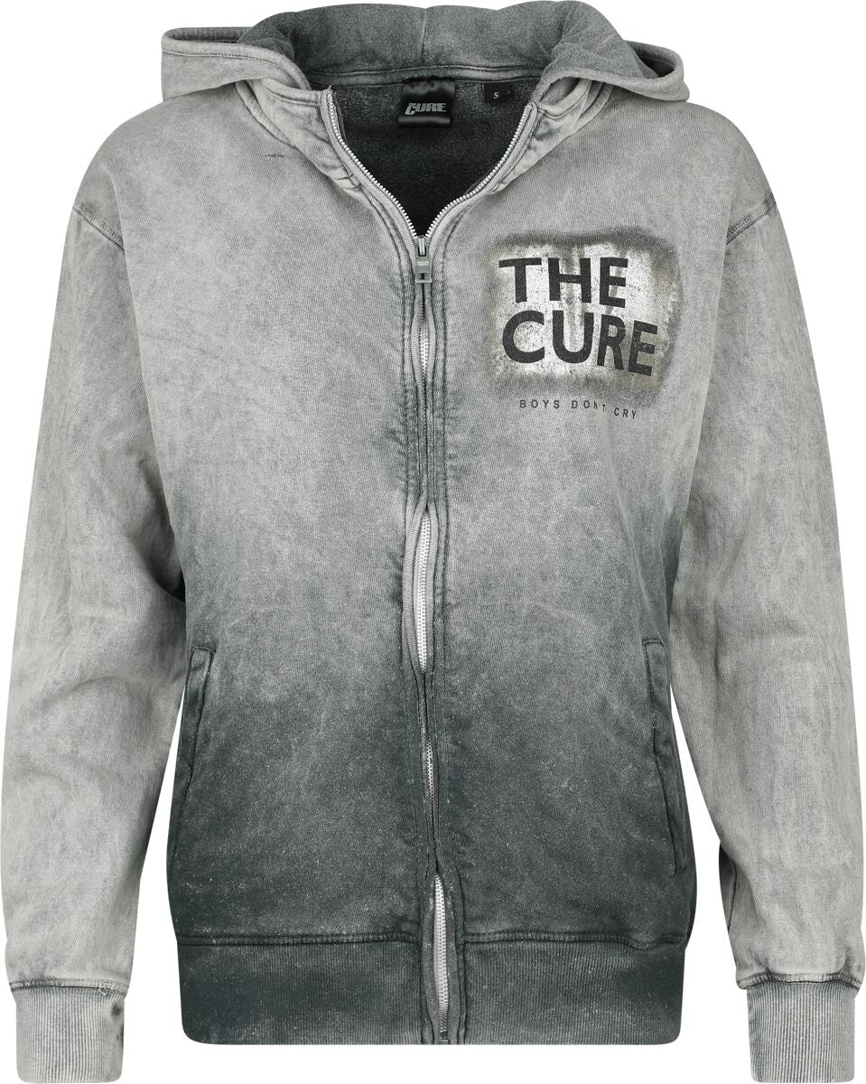 Sweat-shirt zippé à capuche  de The Cure - Boys Don't Cry - S - pour Femme - gris - The Cure