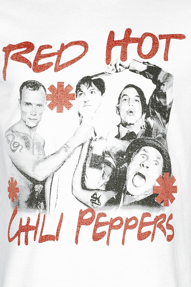 T-Shirt Manches courtes  de Red Hot Chili Peppers - Photo - S à 3XL - pour Homme - blanc - Red Hot Chili Peppers - View 2