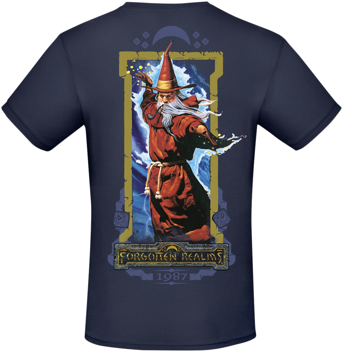 T-Shirt Manches courtes Gaming de Donjons & Dragons - Forgotten Realms 1987 - M à L - pour Homme - bleu - Donjons & Dragons - View 2