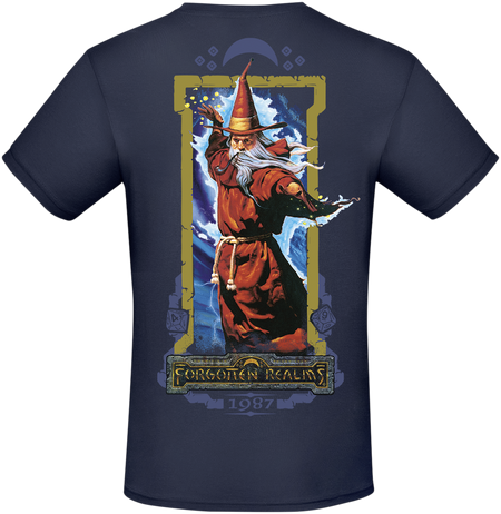 T-Shirt Manches courtes Gaming de Donjons & Dragons - Forgotten Realms 1987 - M à L - pour Homme - bleu - Donjons & Dragons - View 2