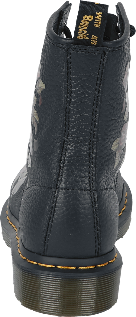 Bottes  de Dr. Martens - 1460 - Decayed Roses Classic Tumbled Nappa - EU36 à EU41 - pour Femme - noir - Dr. Martens - View 2