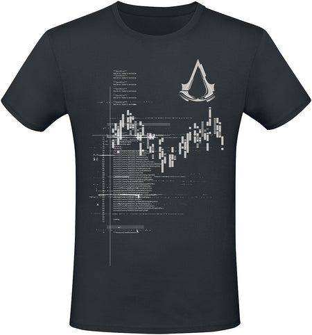 T-Shirt Manches courtes Gaming de Assassin's Creed - Assassin's Creed - T-Shirt Code - S à XXL - pour Homme - noir - Assassin's Creed