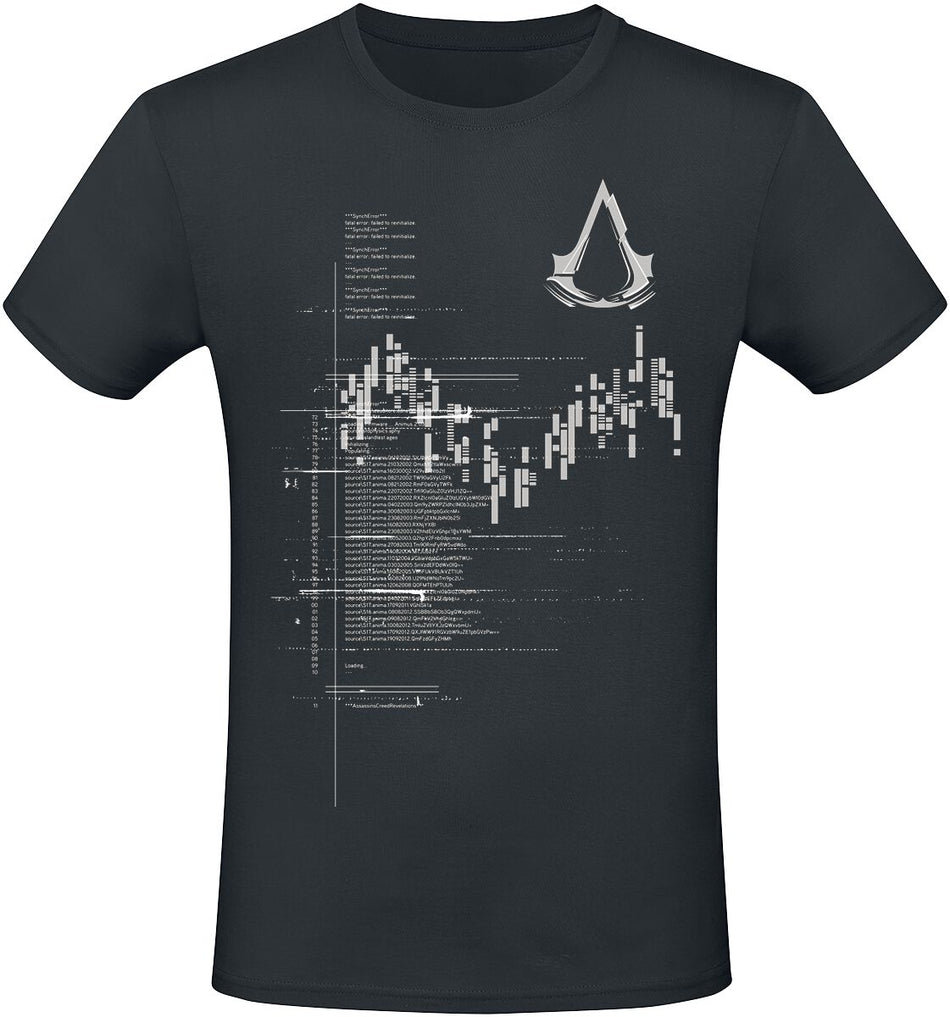 T-Shirt Manches courtes Gaming de Assassin's Creed - Assassin's Creed - T-Shirt Code - S à XXL - pour Homme - noir - Assassin's Creed