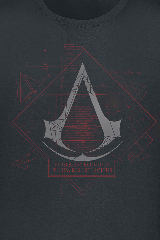 T-Shirt Manches courtes Gaming de Assassin's Creed - Nothing Is True - S à XXL - pour Homme - noir - Assassin's Creed - View 2