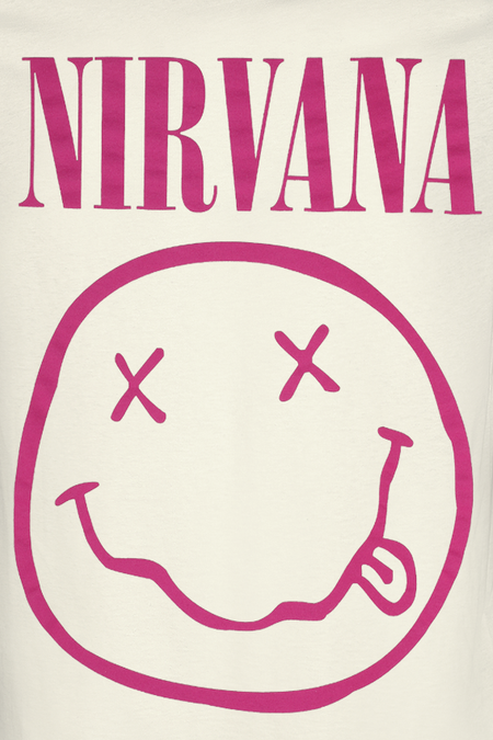T-Shirt Manches courtes  de Nirvana - Amplified Collection - Neon Pink - XS à XXL - pour Homme - blanc cassé - Nirvana - View 2