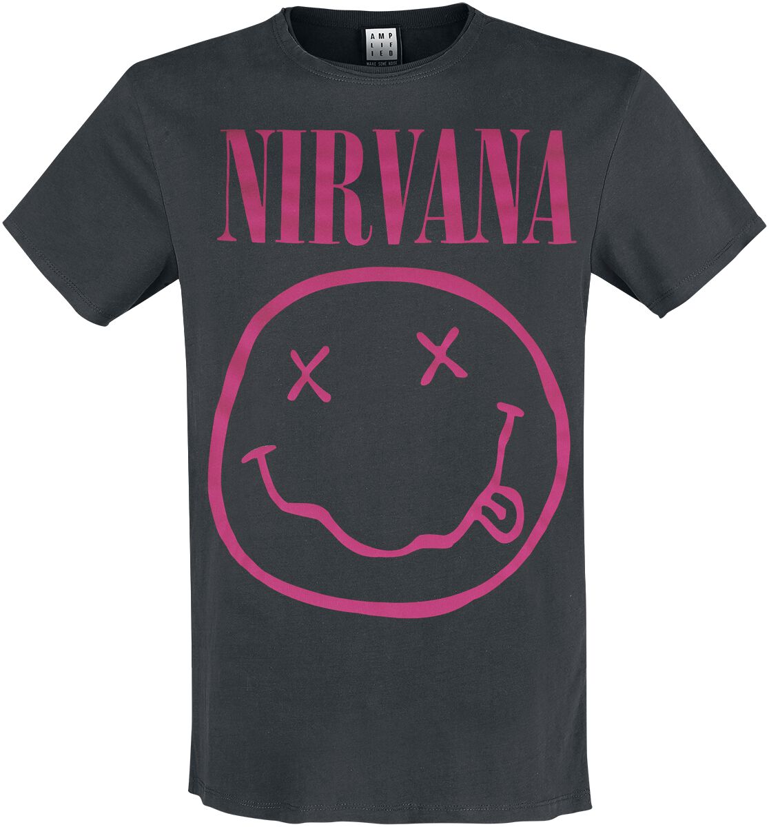 T-Shirt Manches courtes  de Nirvana - Amplified Collection - Neon Pink - XS à XXL - pour Homme - anthracite - Nirvana
